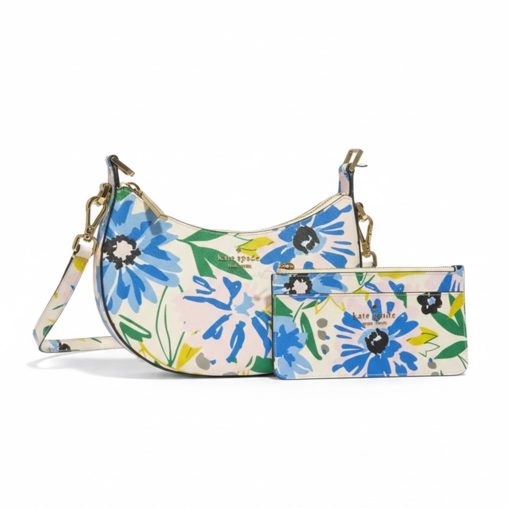 🔻Kate Spade Floral crossbody Bag + Matching Wallet Set | Spring Print